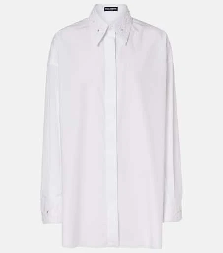 Dolce 
Gabbana Embroidered cotton poplin shirt 1