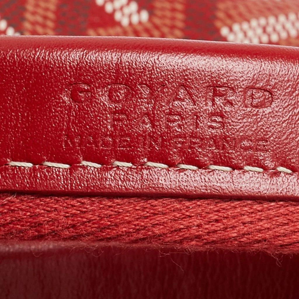 Goyard Goyard Red Goyardine Coated Canvas Voltigeur MM Pet Carrier 8