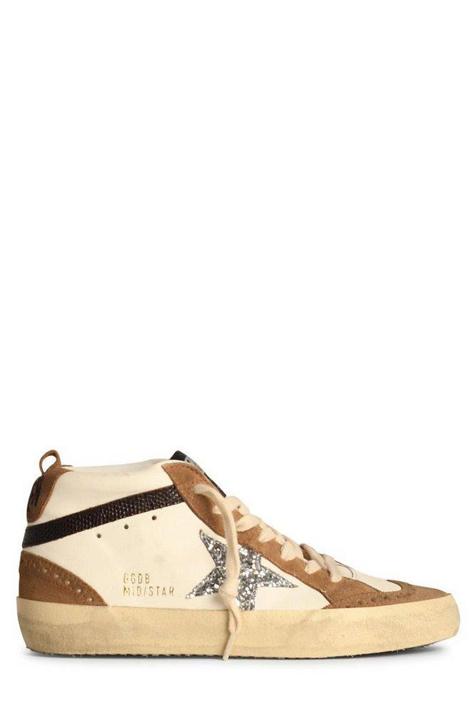 Golden Goose Deluxe Brand Golden Goose Deluxe Brand Mid Star Glittered Sneakers