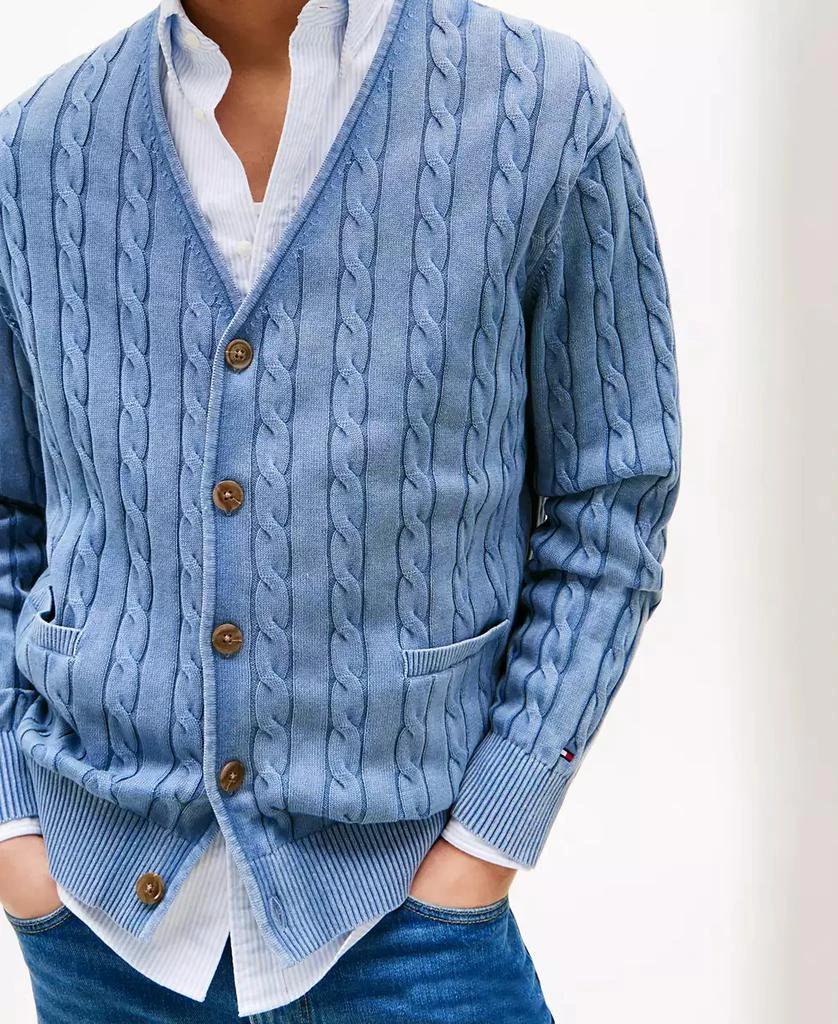 Tommy Hilfiger Men's Classic Cable Knit Cardigan 3