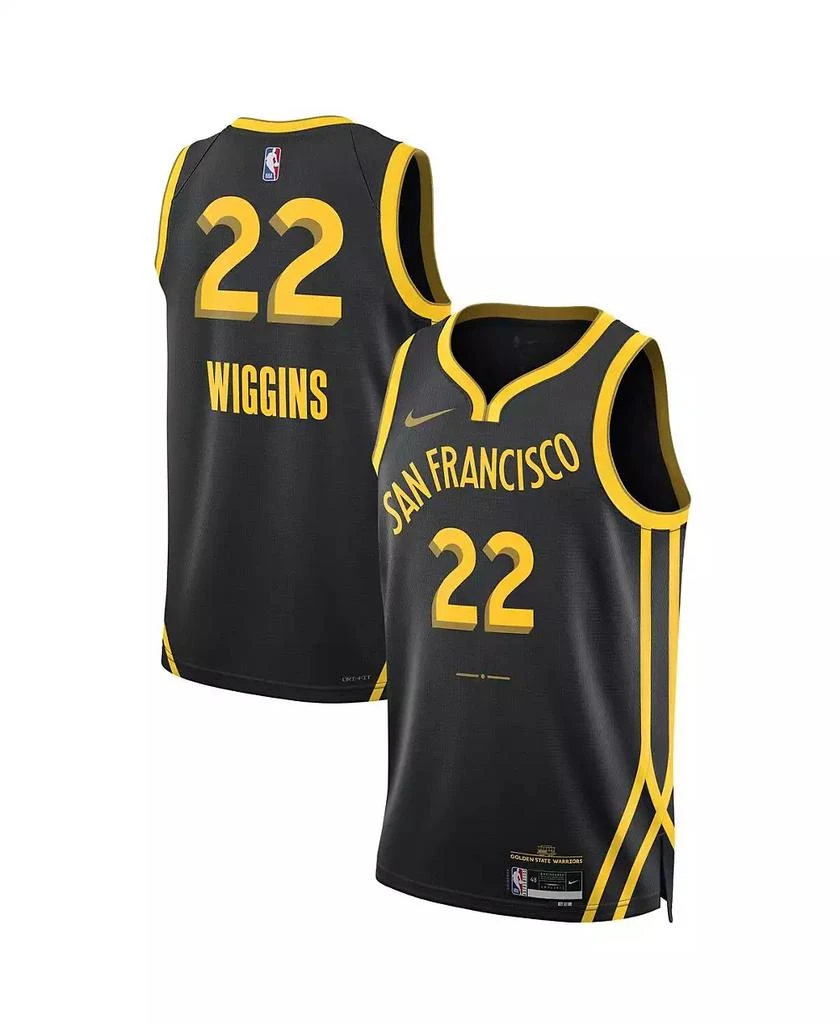NIKE Men's and Women's Andrew Wiggins Black Golden State Warriors 2023/24 Swingman Jersey - City Edition 1