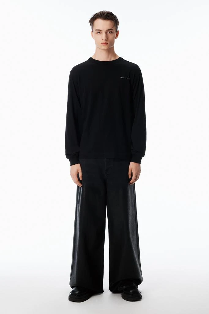 Alexander Wang UNISEX LONG SLEEVE TEE IN HIGH TWIST JERSEY 5