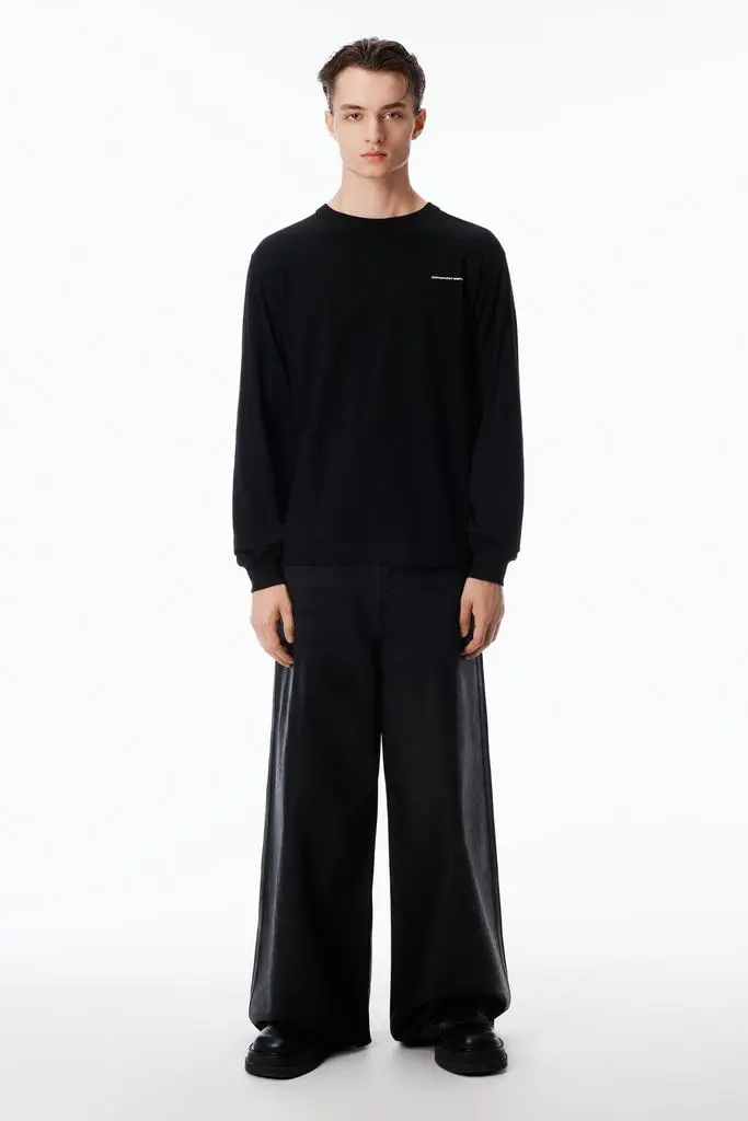 Alexander Wang UNISEX LONG SLEEVE TEE IN HIGH TWIST JERSEY 5