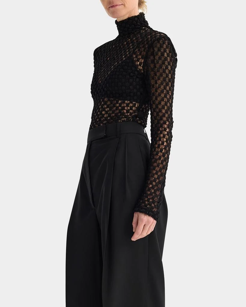Rohe Geometric Lace Turtleneck Top 4