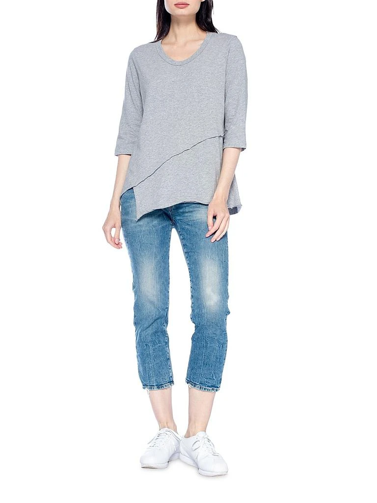 Wilt Three-Quarter Sleeve Cross Over Hem Shirt 2