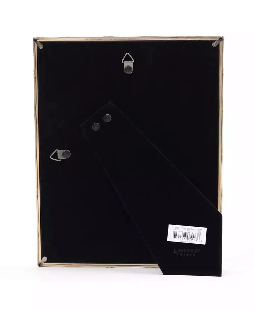 Lawrence Frames High Quality Polished Cast Metal Picture Frame - Bamboo Design with Mat for, 8" x 10" 3
