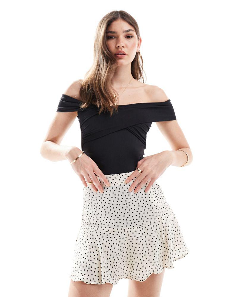 OPEN YY Black Knotted T-Shirt - T-Shirts - BeyondStyle
