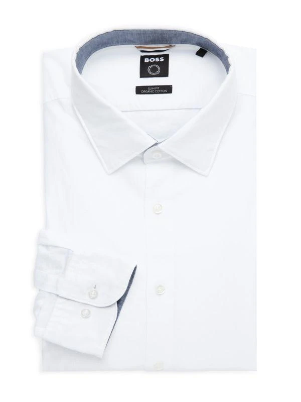 Slim Fit Organic Cotton Dress Shirt  On Sale Now with Up to 46% Off |  Discover Exclusive Deals & Savings at BeyondStyle  Authentic Hugo Boss  dress shirts|Men's|men's apparel|men's with Limited-Time