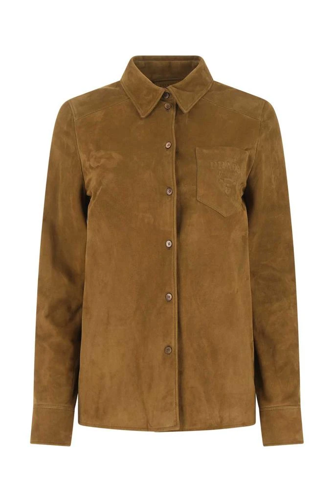 Prada Brown Suede Shirt 1