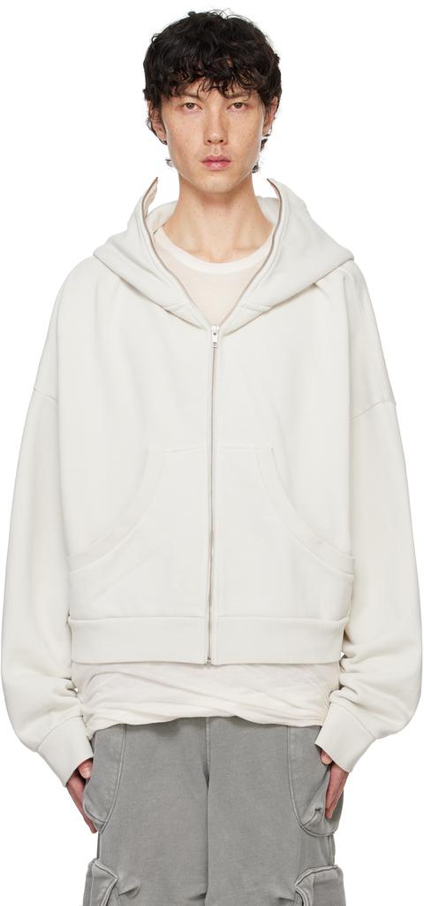 Entire Studios Gray Eternal Zip Hoodie - Hoodies - BeyondStyle