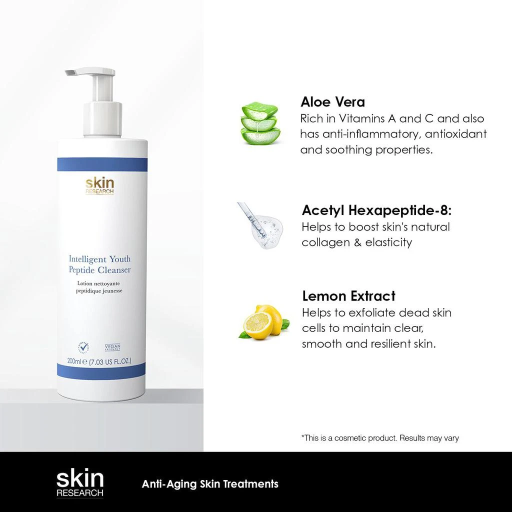 Skin Research Youth Peptide Cleanser 7.03 oz 4