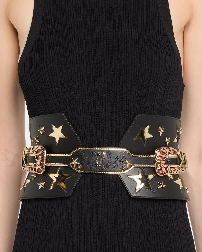 Christian Louboutin Giddy Corset Leather Belt 2