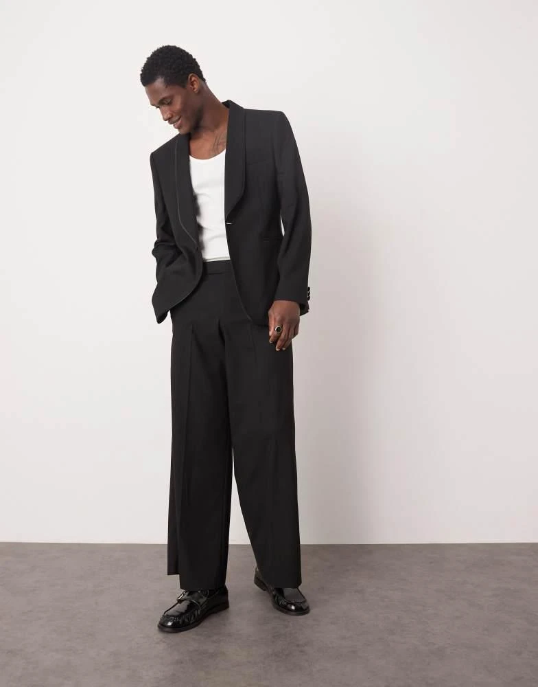 ASOS ASOS DESIGN slim shawl lapel dinner jacket in black 4