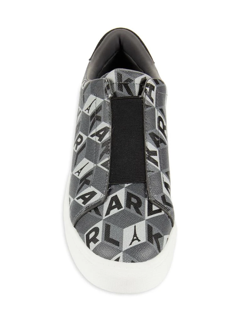 Shop Cassandra Monogram Print Slip On Sneakers on Sale at  display picture 2