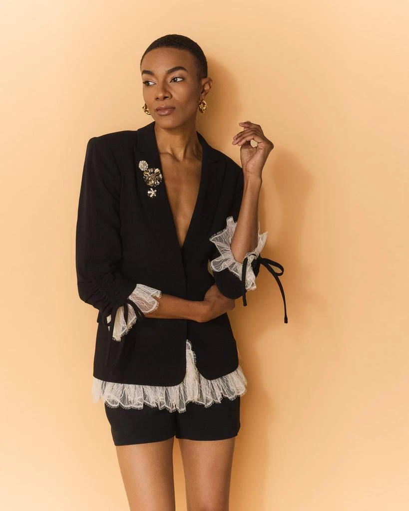 Cinq a Sept Roxie Blazer w/ Lace 5