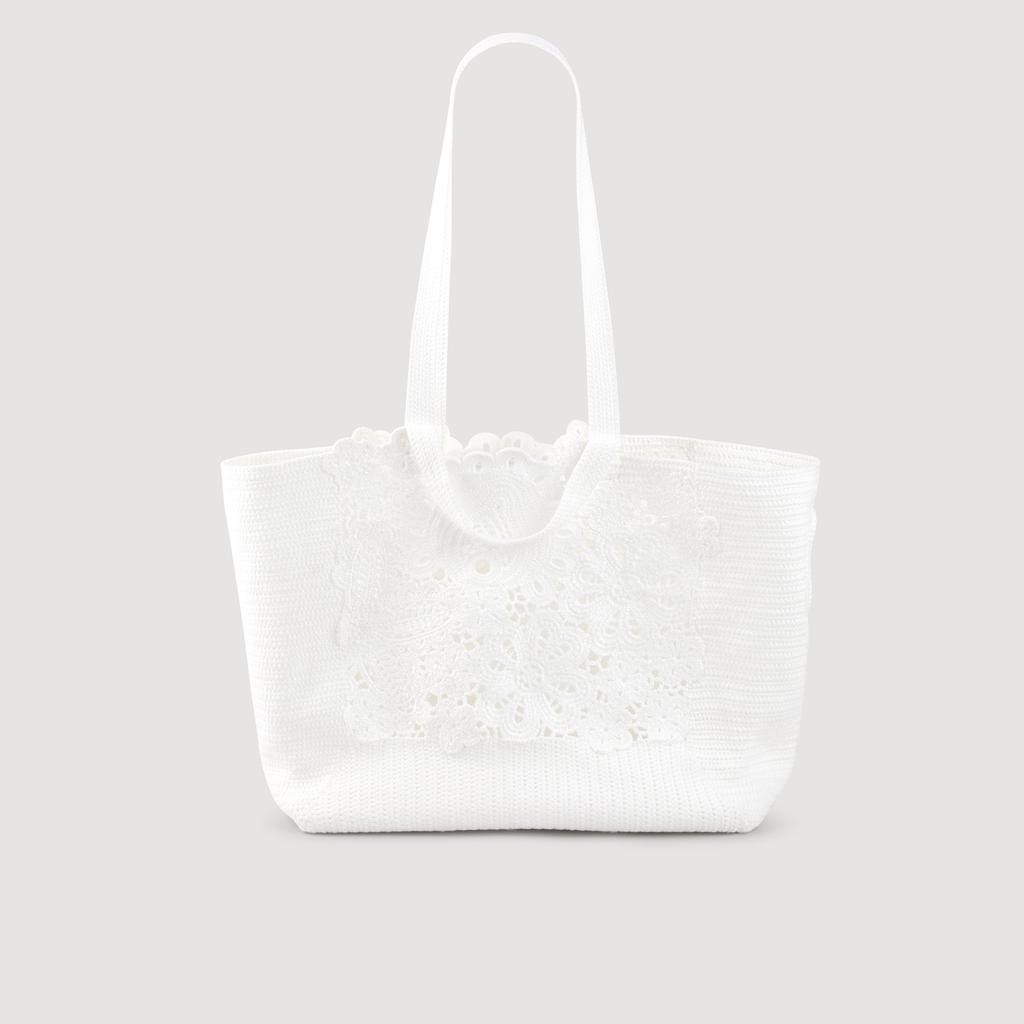 Sandro Crochet tote bag