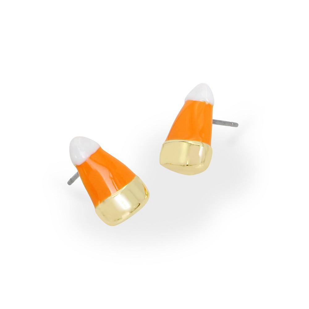 Betsey Johnson Orange Candy Corn Stud Earrings