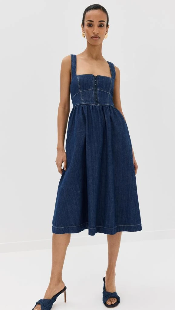 Reformation Tagliatelle Denim Dress 7