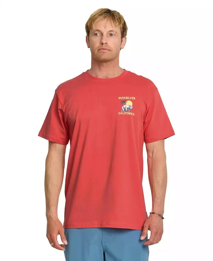 Quiksilver Men's California Bear Set Short Sleeve T-Shirt 8