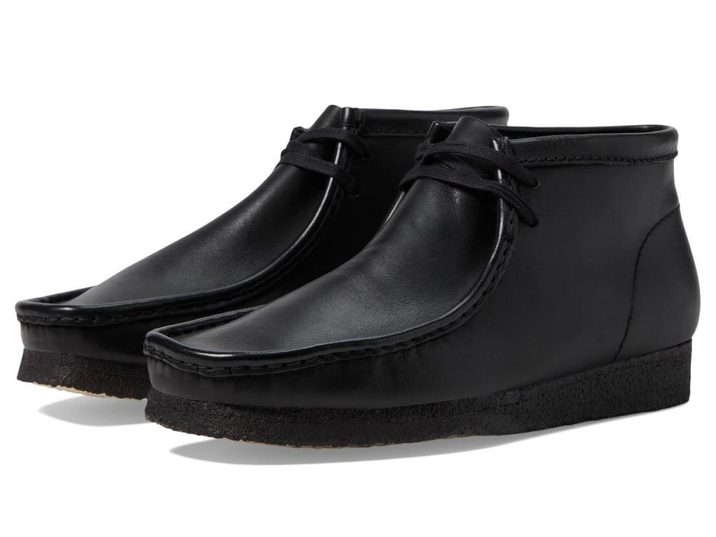 Clarks Wallabee Boot Black Leather 9