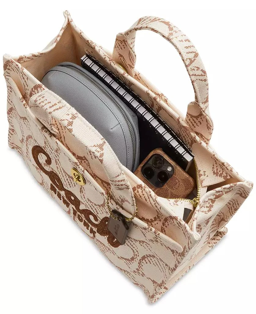 Coach Medium Signature Canvas Cargo Tote Bag 5