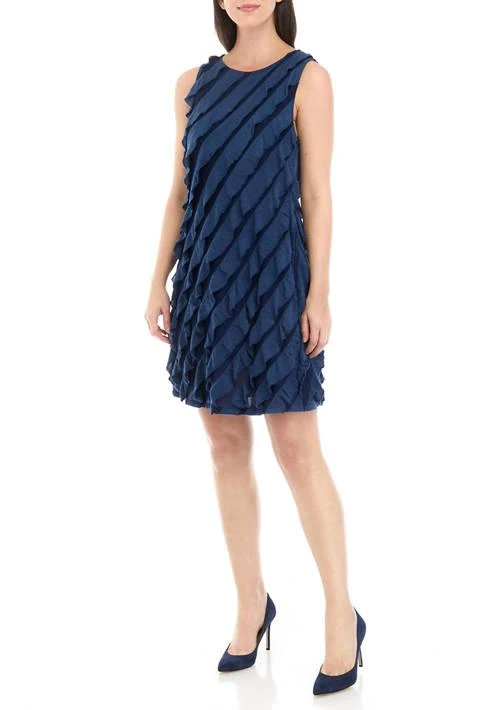 Cupio Womens Sleeveless Ruffle Dress 1