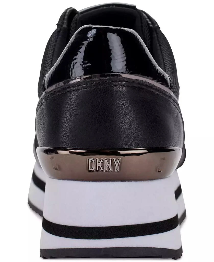 DKNY Women's Davie Lace-Up Platform Sneakers 3