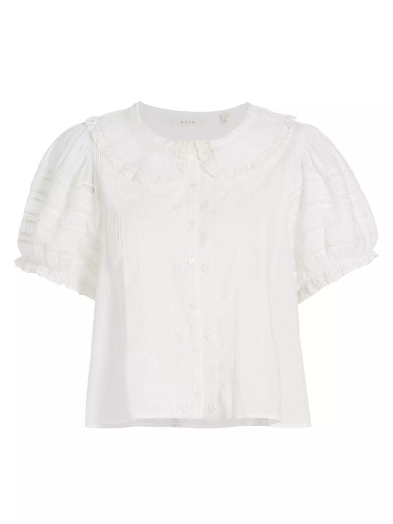 DÔEN Bernadine Peter Pan Lace Blouse