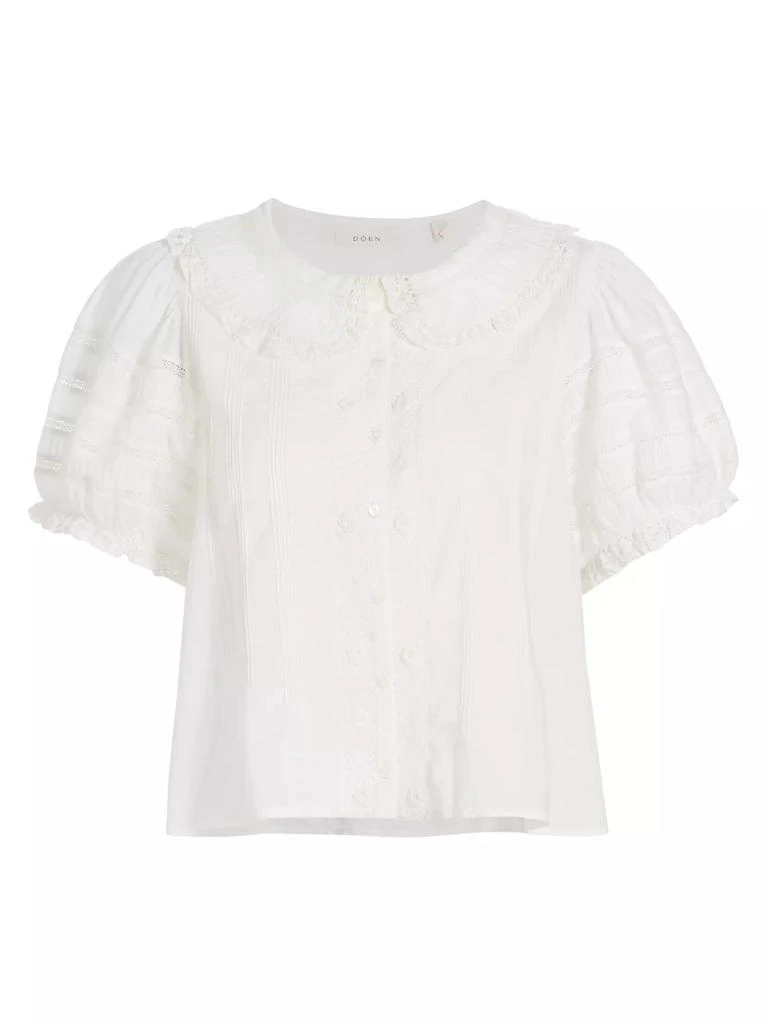 DÔEN Bernadine Peter Pan Lace Blouse 1