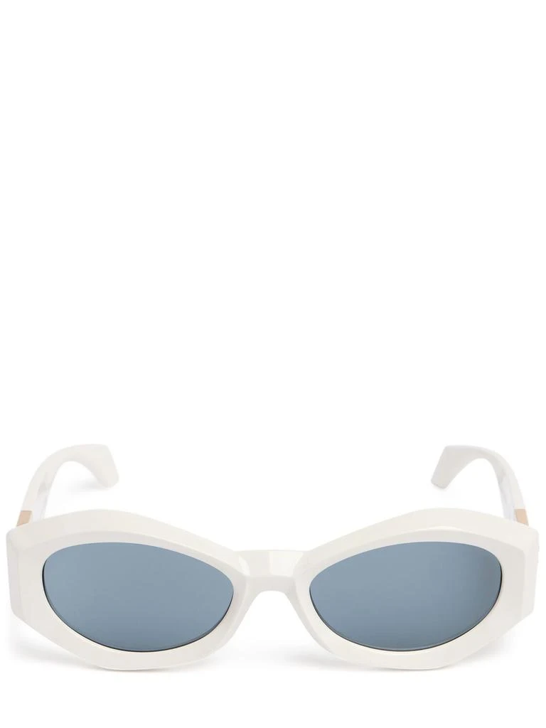 Versace Oval Acetate Sunglasses