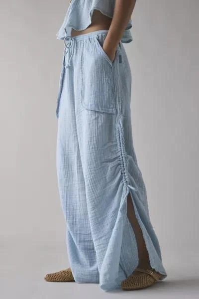 Out From Under Out From Under Ocean Air Cinched Wide-Leg Gauze Pant 4