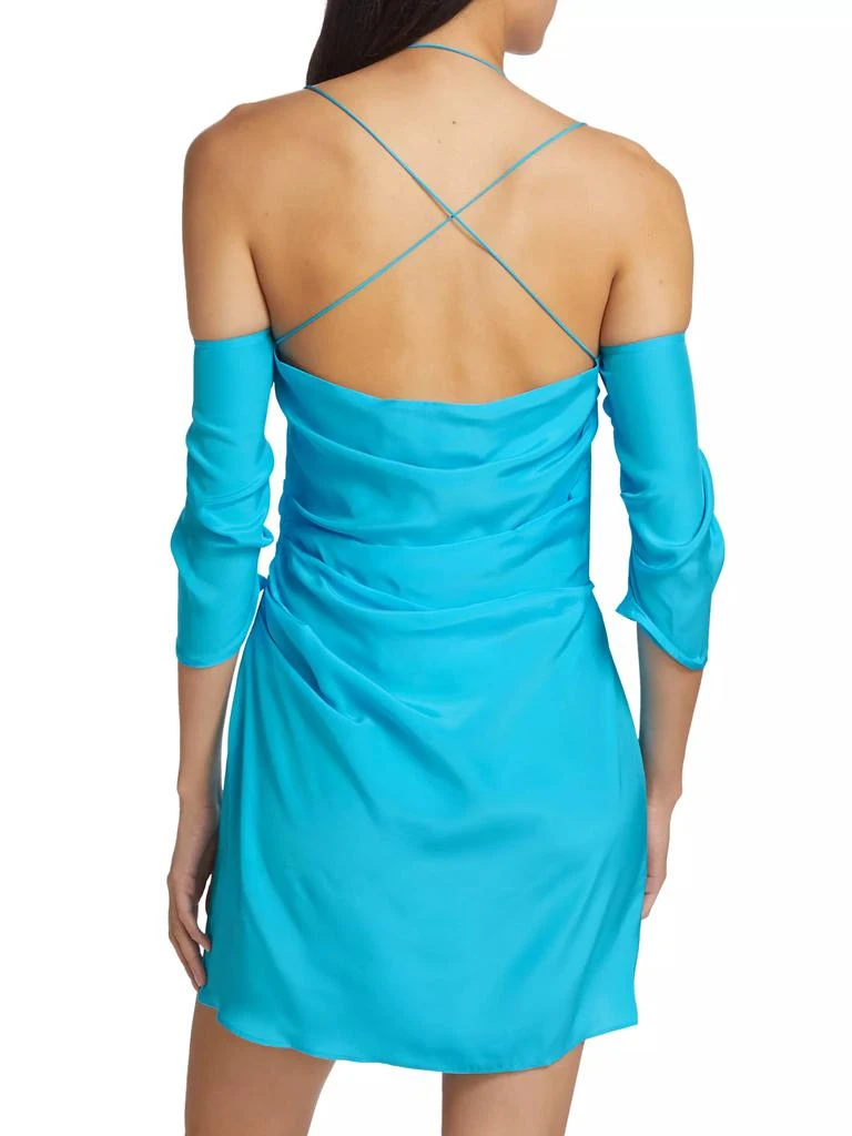 Gauge81 Samanca Silk Draped Minidress 5