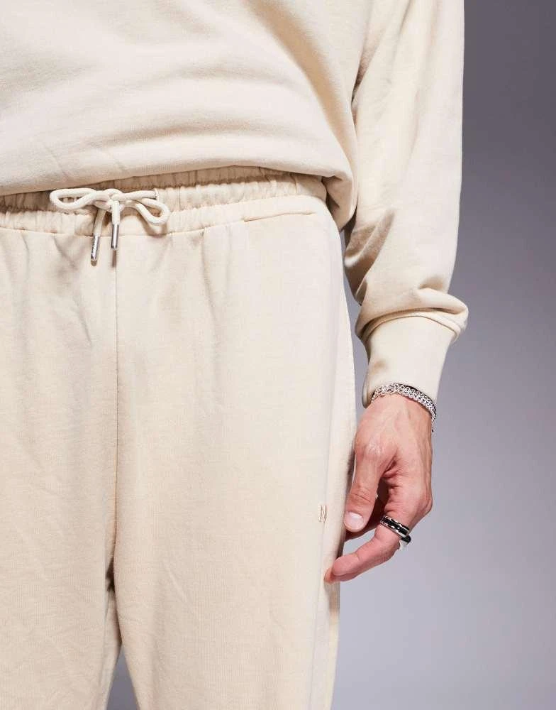 NICCE Nicce co-ord washed jogger in beige 4