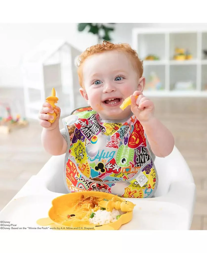 Bumkins Baby Disney 100 Happy Faces Super Bibs, Pack of 2 5