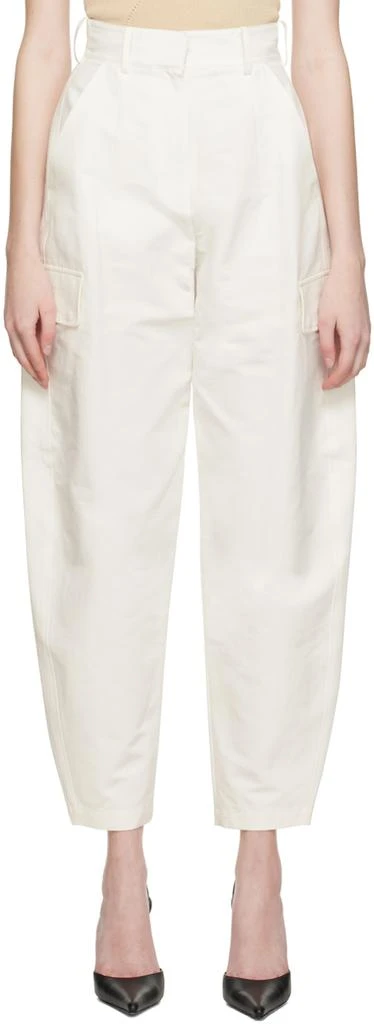LVIR White Flap Pocket Trousers 1