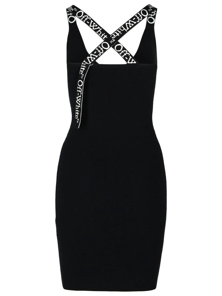 Off-White Off-White Logo-Jacquard Criss-Cross Strap Mini Dress 2