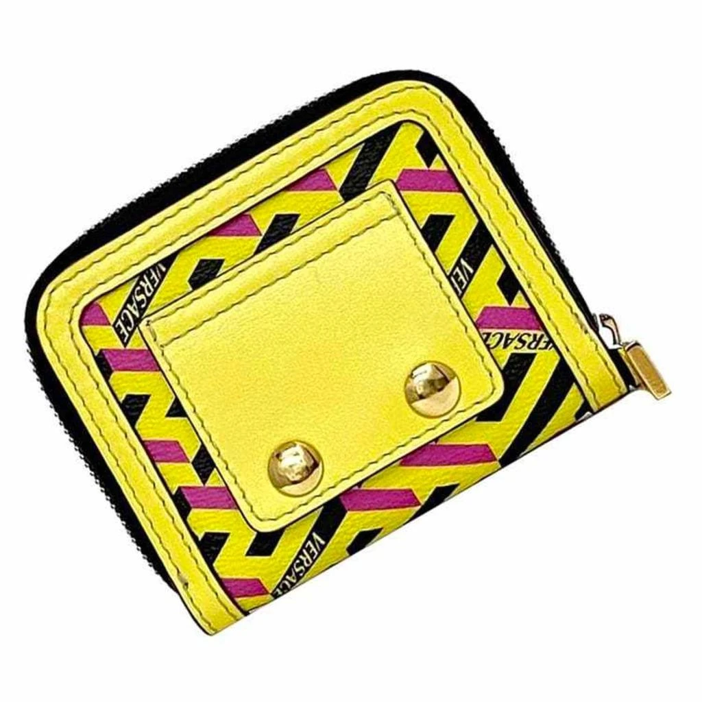 Versace Leather Coin Purse/Coin Case (Pre-Owned)