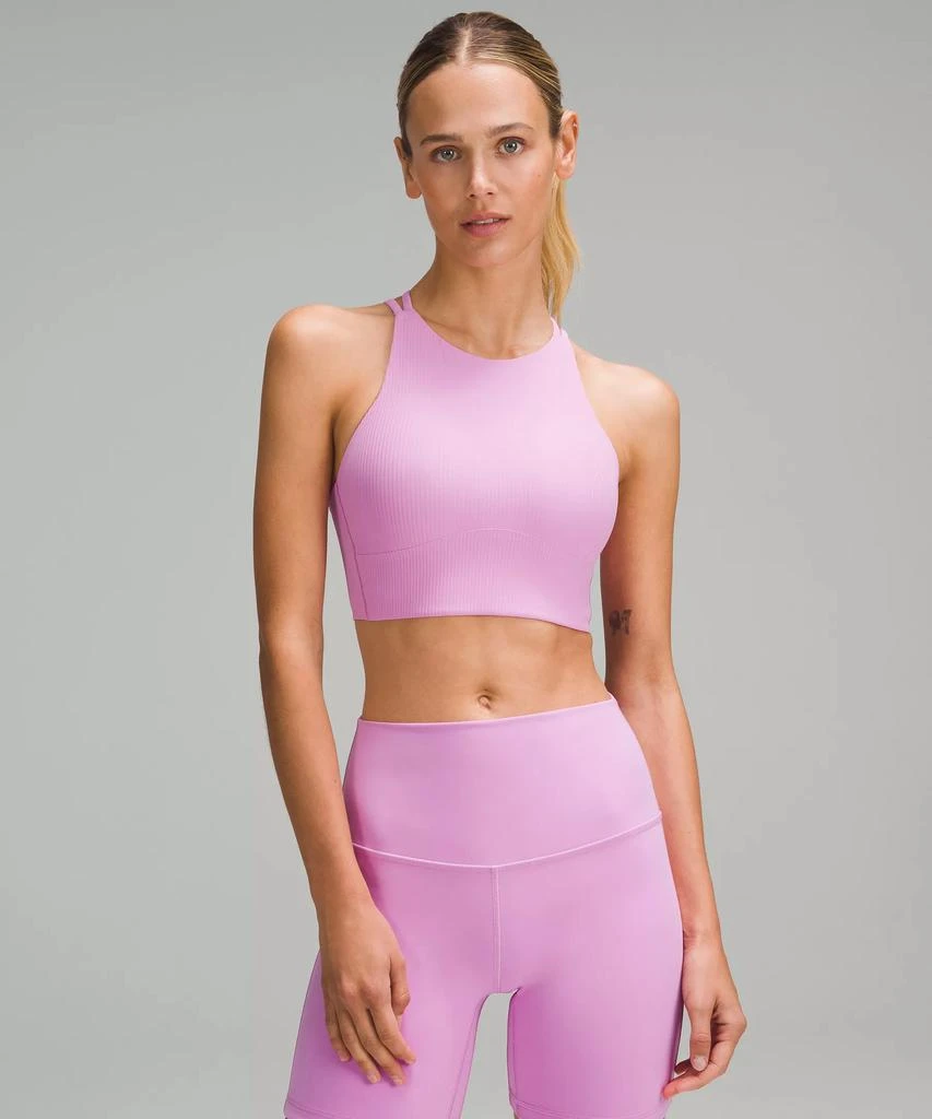Lululemon Like a Cloud High-Neck Longline Ribbed Bra *Light Support, B/C Cup 1