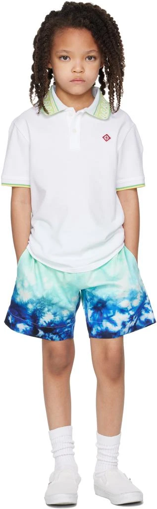 Casablanca Kids White Laurel Collar Polo 4