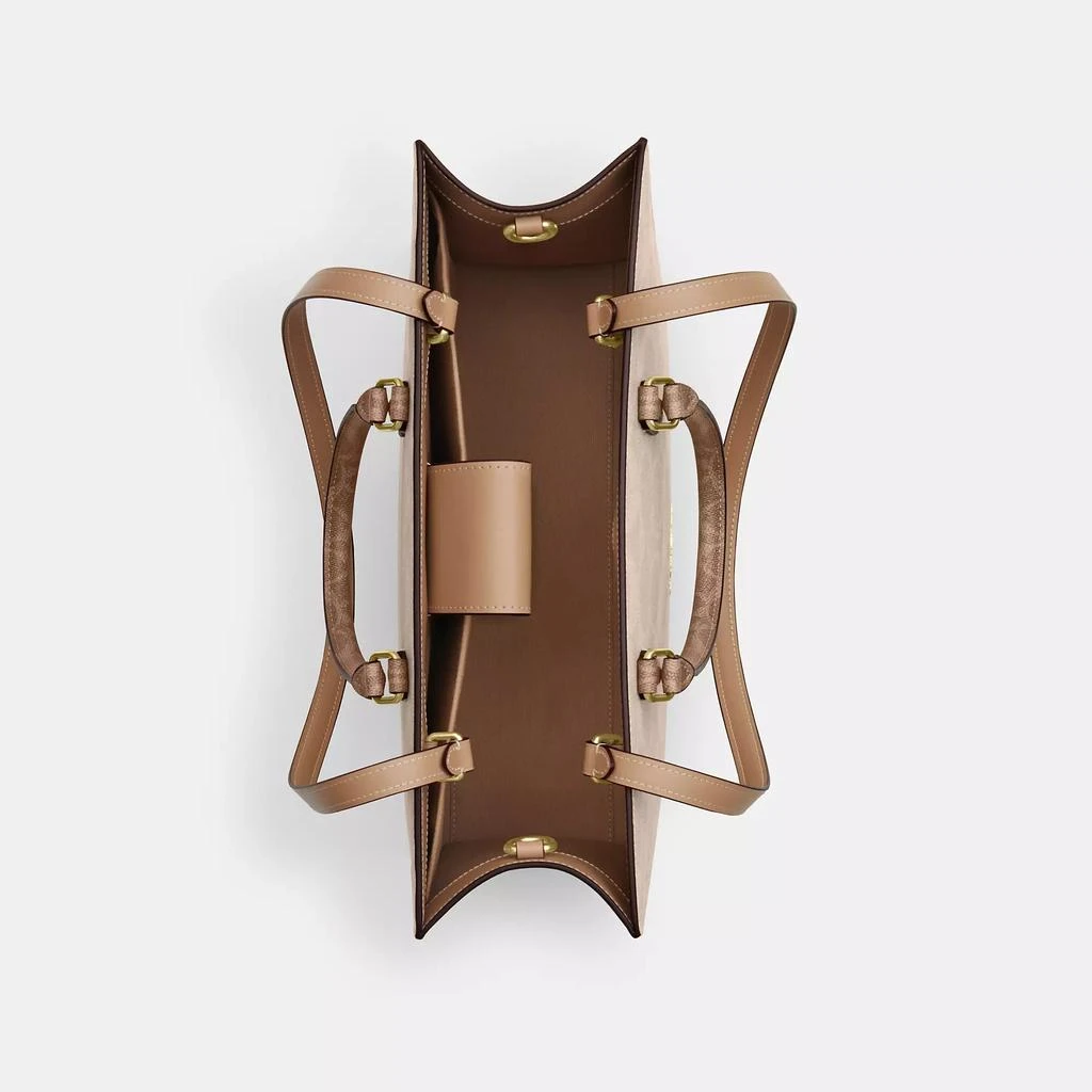 Coach Maggie Tote Bag In Blocked Signature Canvas 2