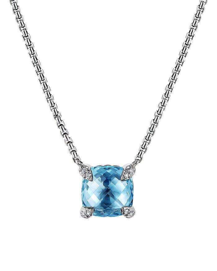 David Yurman Châtelaine® Pendant Necklace with Gemstones and Diamonds