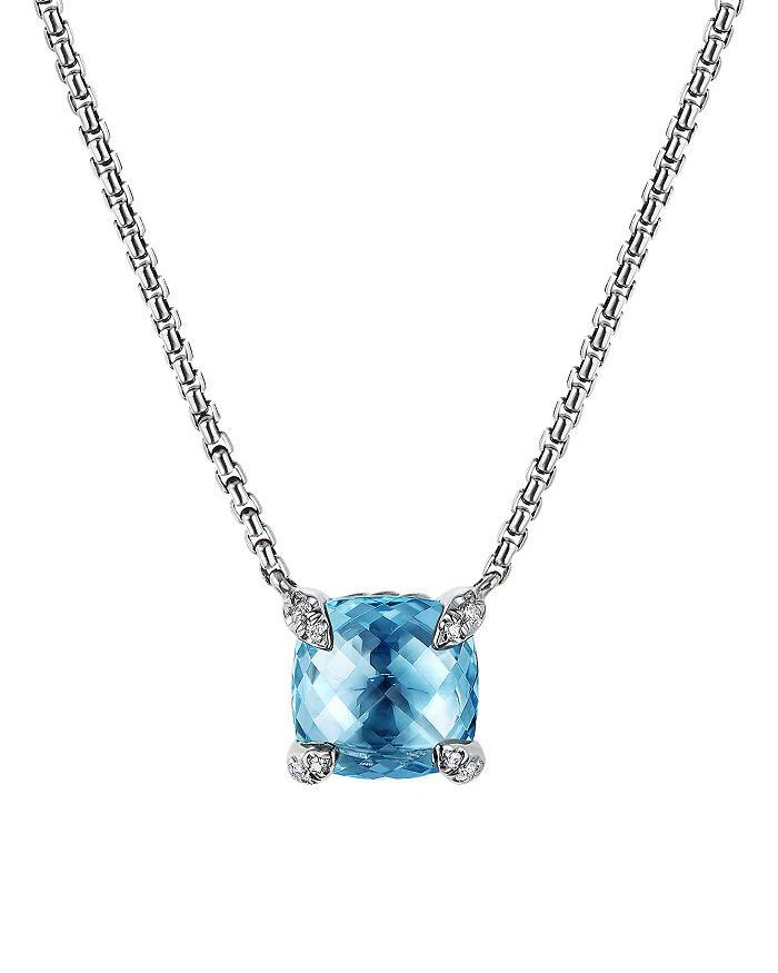 David Yurman Châtelaine® Pendant Necklace with Gemstones and Diamonds 1