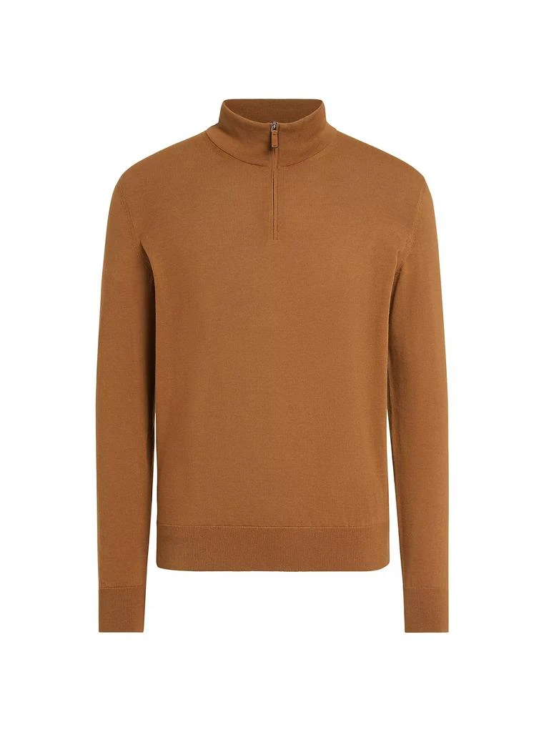 Zegna Zip Mock Neck Sweater 1