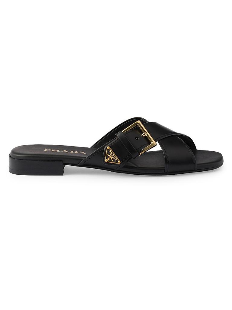 サンダル・ミュール PRADA Black Suede Sandals Prada - Black Suede V Platform Sandal, 95mm | Mitchell Stores