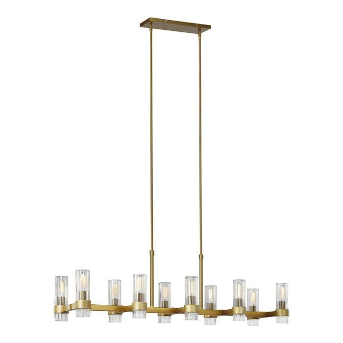 C&M by Chapman and Myers Chapman & Myers Geneva 10 Light Linear Chandelier 2