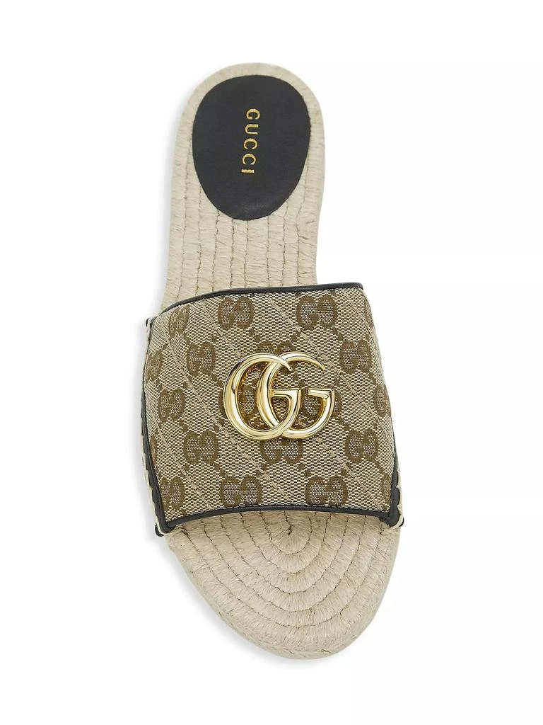 Gucci GG Matelassé Canvas Espadrille Sandal 5