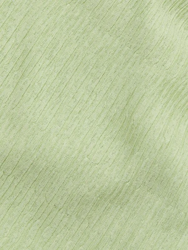 Jonathan Simkhai Plisse Knit Puff-Sleeve Top 5