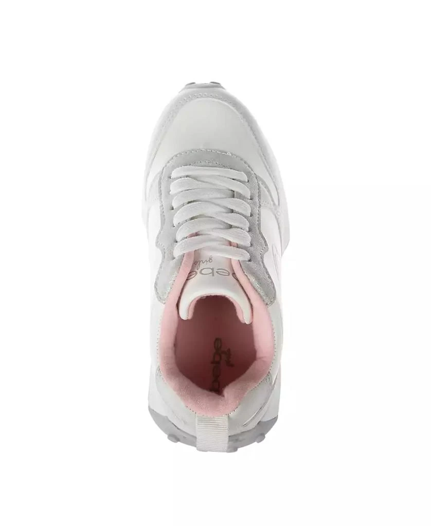 Bebe Little and Big Girls Emboss Scripts Jogger Sneaker 6