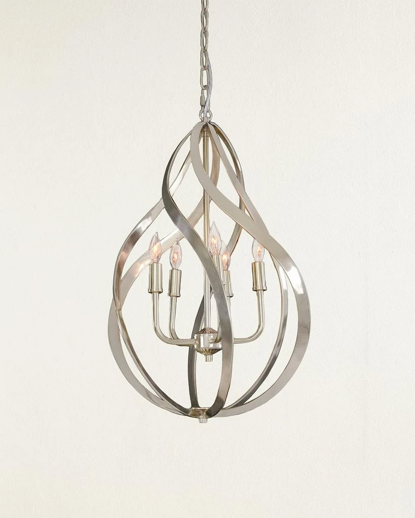 John Richard Ribbons of Nickel Swirls Pendant 1