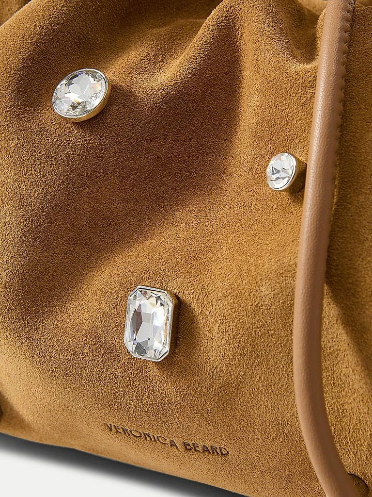 VERONICA BEARD Small Crystal Suede Shoulder Bag 6